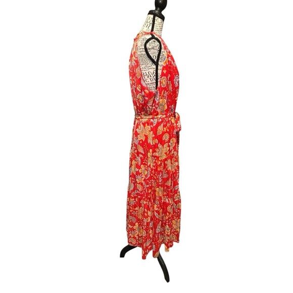 NANETTE LAPORE Yin Shadow Saffron Sun Floral Halter Maxi Dress Sz 16 City Vibes - Picture 4 of 11